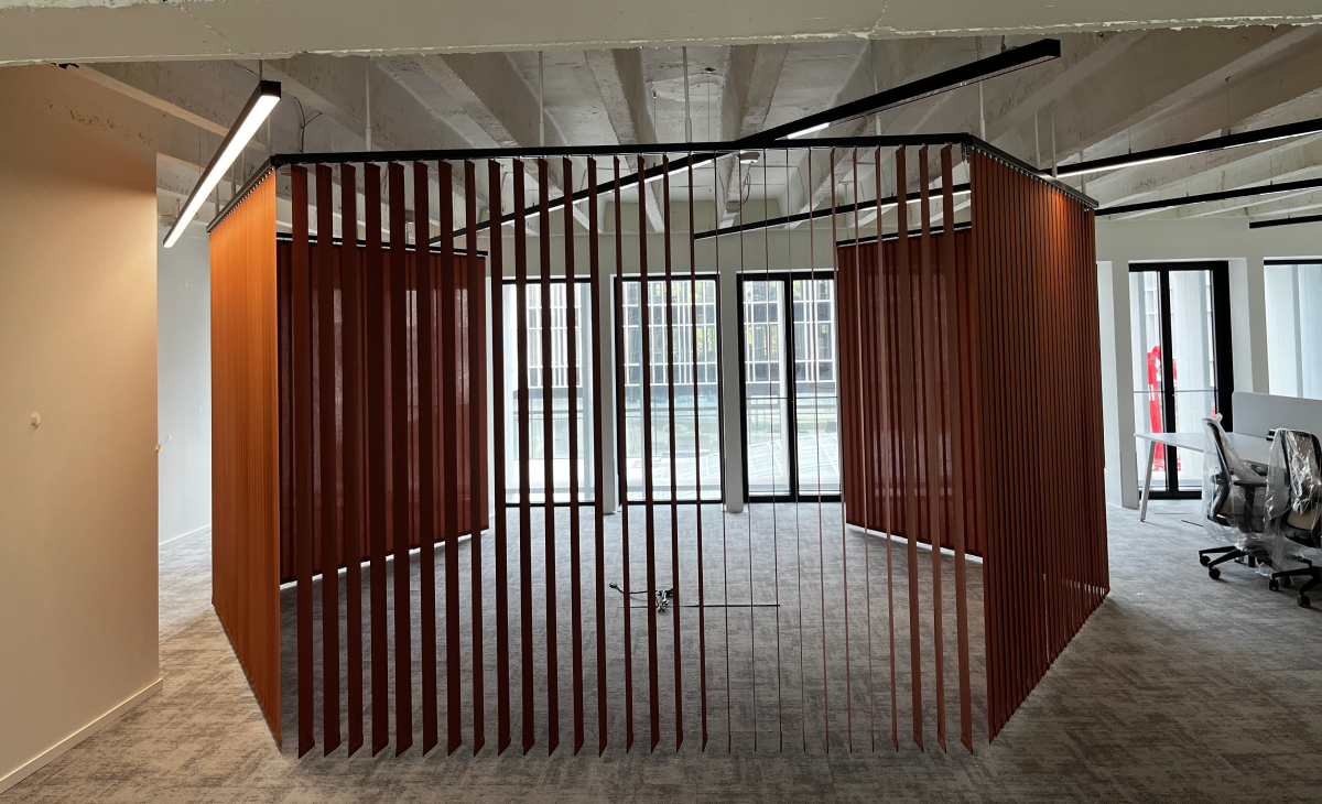 store de séparation acoustique bureaux